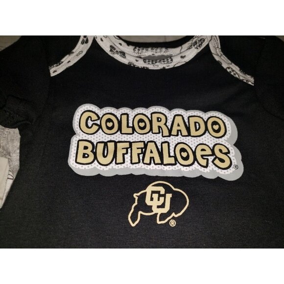 Nwt Colorado Buffalo Baby Girl Size 3-6mo Set Of 3 Bodysuit One-Piece Outfits - Picture 2 of 10